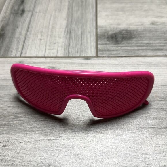 NYS Colllection Womens Pinhole Myopia Anti Fatigue Hallow Eyeglasses Pink - Picture 1 of 5